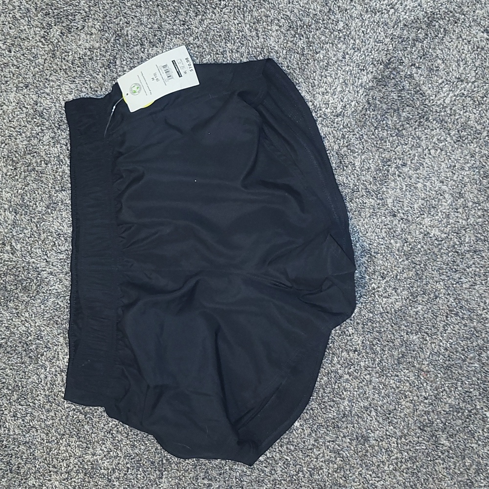 Black athletic shorts